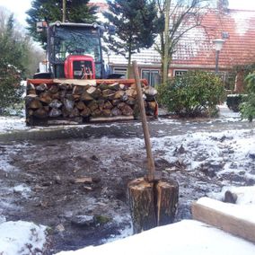 Tractor hout