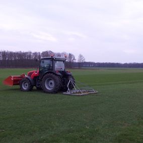 Tractor grasveld